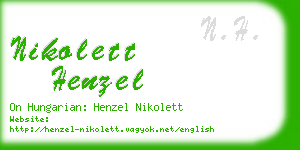 nikolett henzel business card